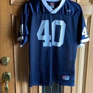 Navy/white football jersey